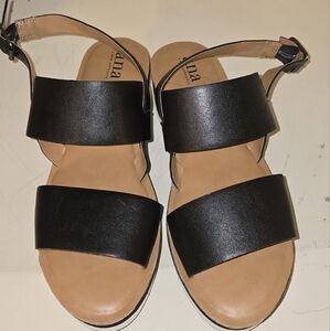 Black Leather Sandals
